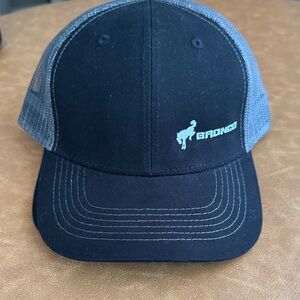 Bronco Black and Gray Trucker Hat